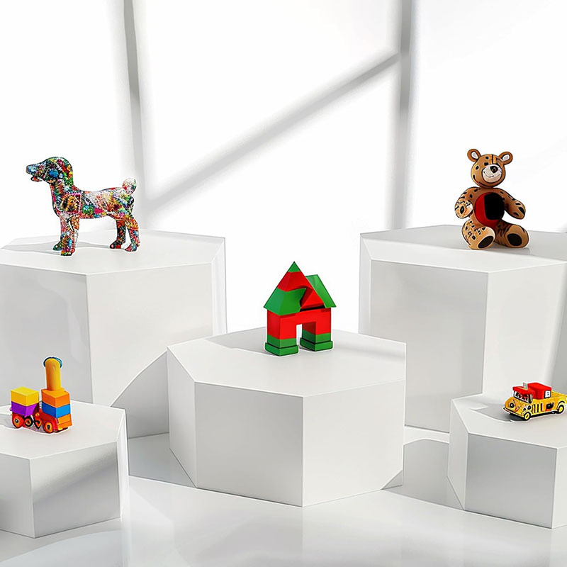 六邊形玩具收納盒亞克力展示架定制